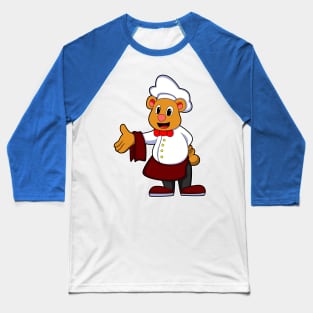 Bear as Cook with a Chef's hat Baseball T-Shirt